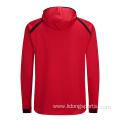 men women polyester hooded sport running jacket